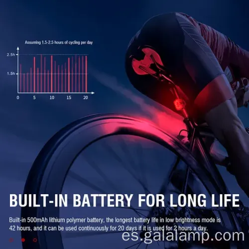 Set de luz de bicicleta impermeable recargable de USB